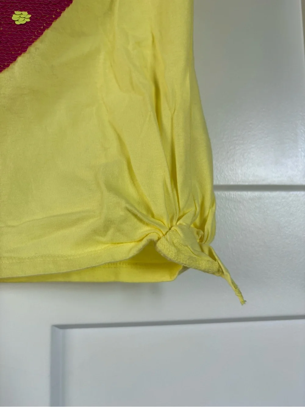 Carter’s Yellow Sequin Strawberry Tee- Size 8